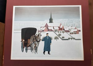 Jan Balet - Oude map met 3 litho's van Jan Balet en 4 offset litho's gesigneerd met 'Gent78. kopen? Bied vanaf 10!