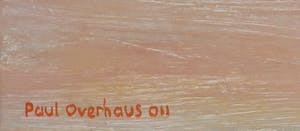 Paul Overhaus - Olieverf op doek, Rose strand - Ingelijst kopen? Bied vanaf 80!