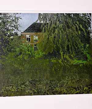 Dianne Bakker - Grote "reductie" Houtsnede "verscholen" zeer kleine oplage (10) - gesigneerd kopen? Bied vanaf 75!