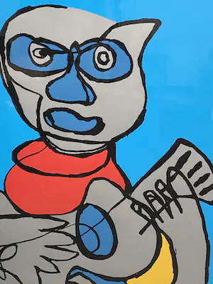 Karel Appel - Indigo Blue Singing Hands kopen? Bied vanaf 950!
