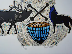 Hans Wap - Edelhert en Wolf kopen? Bied vanaf 75!