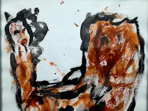 Anton Heyboer - Kip - Gemengde techniek - 35 x 26 cm - ingelijst kopen? Bied vanaf 125!