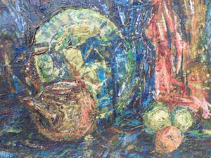 Riemko Holtrop - Expressionistisch stilleven kopen? Bied vanaf 79!