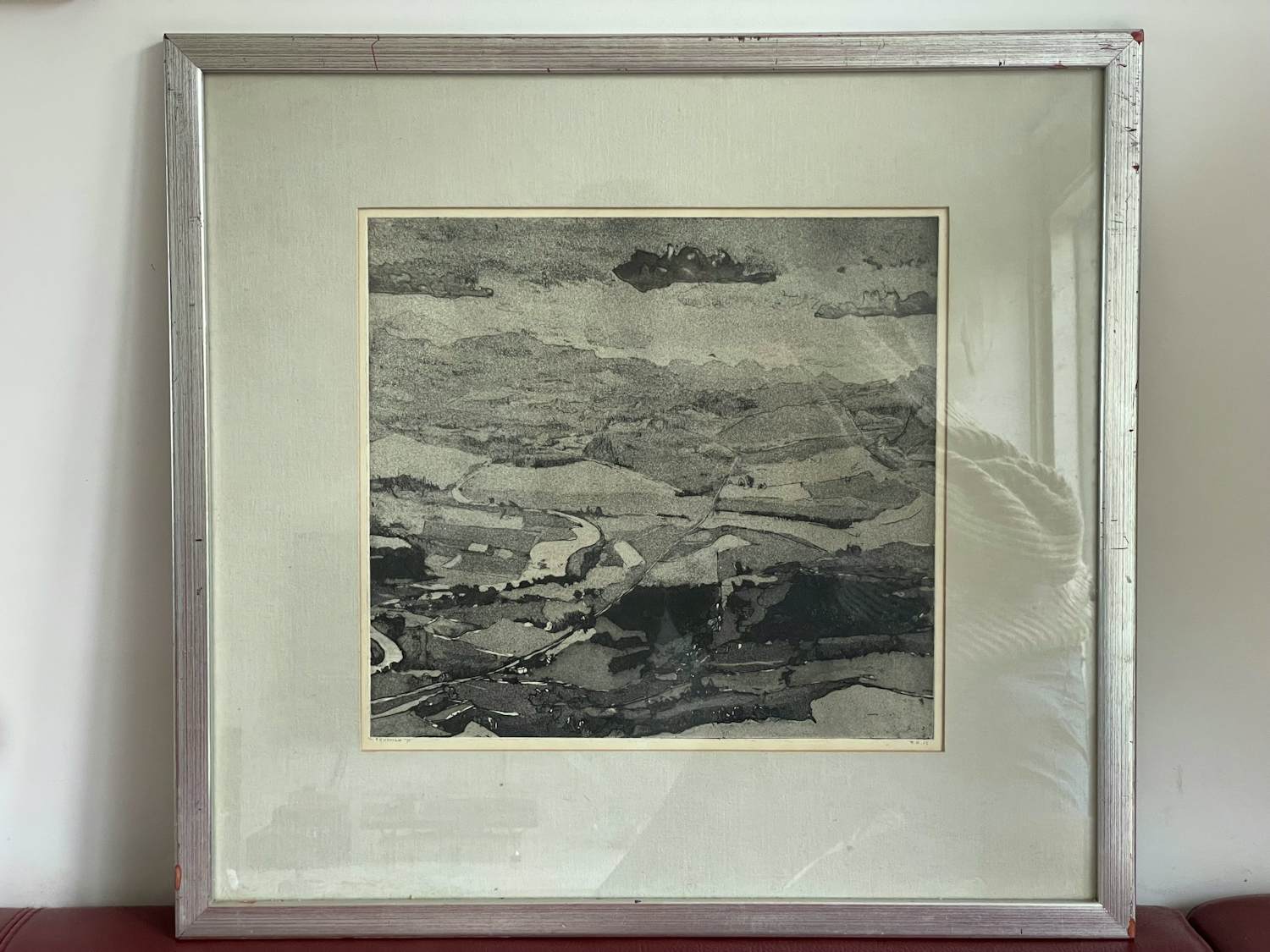 Reinder Homan - Ets/ Aquatint - Landschap: Zicht op een dal kopen? Bied vanaf 80!