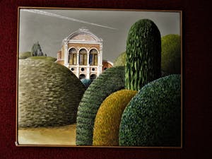 Erna van Mondfrans - Fraai verstild realistisch olieverf "Michele Venetie Landschap" gesigneerd kopen? Bied vanaf 10!