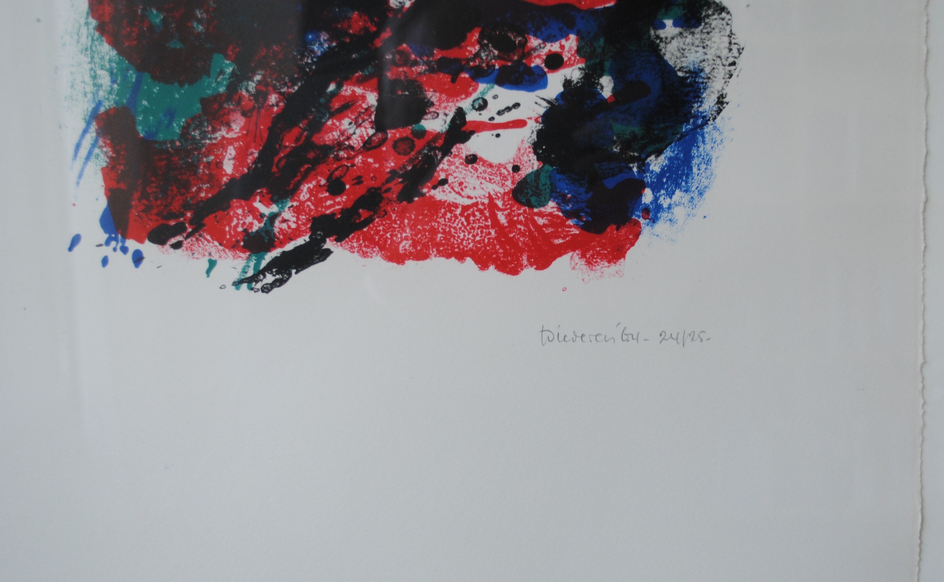 Jef Diederen - Vroege kleurenlitho uit 1964 - kleine oplage - ingelijst kopen? Bied vanaf 175!