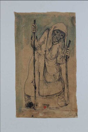 Nikolaas Eekman - oudje met 2 stokken kopen? Bied vanaf 95!