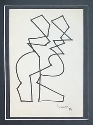 Siep van den Berg - Tang dansen - inkt op papier kopen? Bied vanaf 150!