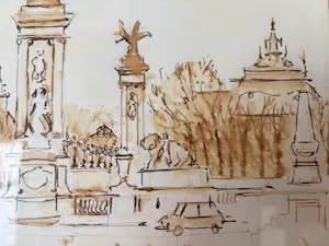 Harry Lips - Tekening stadsgezicht kopen? Bied vanaf 25!