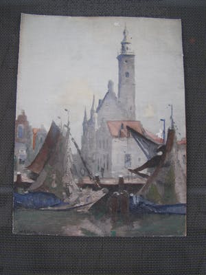 Willem Knip - Havengezicht Veere kopen? Bied vanaf 20!