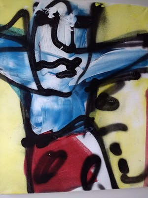 Herman Brood - schilderij uit 1995, gesigneerd + HBM certificaat kopen? Bied vanaf 1550!