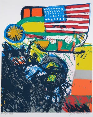 Jan Cremer - Zeefdruk, Fidel Castro in the bush kopen? Bied vanaf 100!