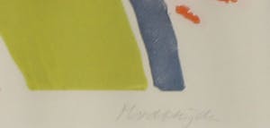 Marianne van der Heijden - Linosnede, Duveltje uit 'n doosje - Ingelijst kopen? Bied vanaf 20!