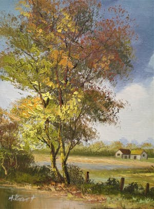 Henner Knauf - Landschap kopen? Bied vanaf 40!