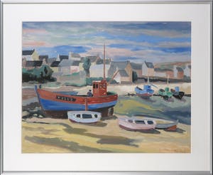 Jan Nolte - Gouache, Treboul - Ingelijst kopen? Bied vanaf 35!