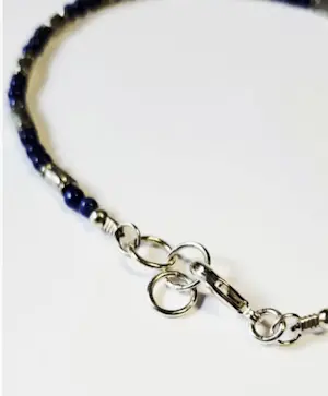 Nieuwe zilveren Armband van lapis lazuli kopen? Bied vanaf 70!