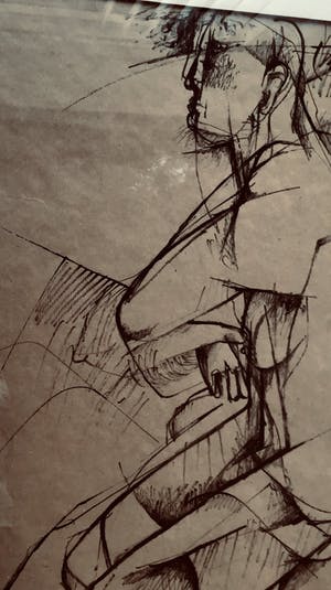 Frits van Eeden - Grote Tekening - Oost Indische inkt -Unica kopen? Bied vanaf 45!