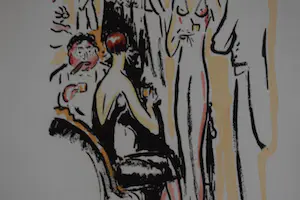 Kees van Dongen - Pochoir - Op het feest kopen? Bied vanaf 300!