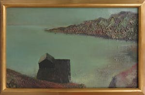 Dolf Henkes - Olieverf op doek, Meer van Lochness - Ingelijst kopen? Bied vanaf 300!