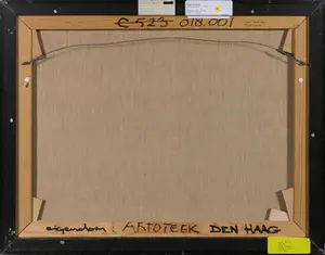 Hans Andringa - Olieverf op doek, Onder is boven - Ingelijst kopen? Bied vanaf 1!