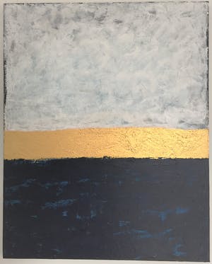 John Foppen - Symphony in Blue + Wh. +Gold........# K 04. XL . GROOT. kopen? Bied vanaf 179!