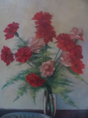 Wil van Leeuwen - Stilleven Anjers 1938 kopen? Bied vanaf 65!