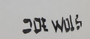 Joe Wols - Lot van één grafiek en één tekening, Zwart/wit kopen? Bied vanaf 1!