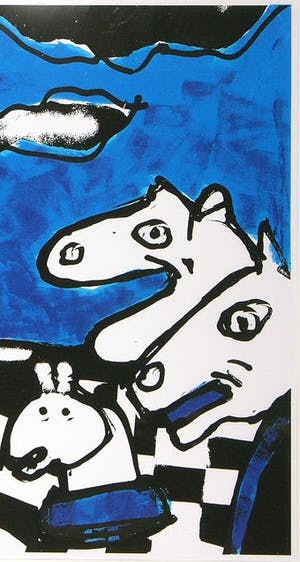 Herman Brood - Kleurenzeefdruk CHESS Handgesigneerd ---GROOT!!!! kopen? Bied vanaf 1!