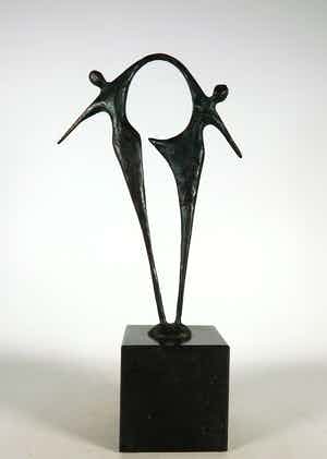 Henny Zwart - Brons, Together verkocht voor € 150!