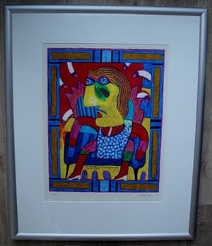 Clemens Briels - ingelijste zeefdruk: Got the bibs... - 2000 kopen? Bied vanaf 145!