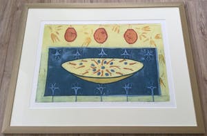 Lukie de Bree - set van 2 grote kleuren etsen | in kostbare lijsten kopen? Bied vanaf 135!