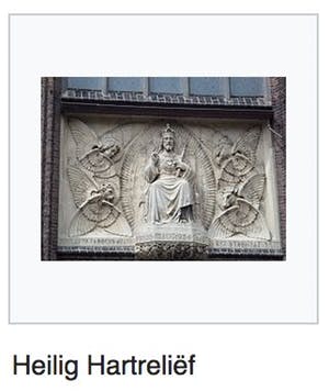 Johannes Petrus Maas - (1861-1941) - Antiek Heilig Hartbeeld - Gips - Gemerkt - PRIJS VERLAAGD kopen? Bied vanaf 10!