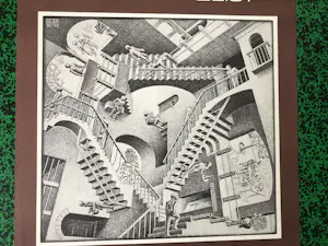 Maurits Cornelis Escher - poster expositie Het Slot Zeist 1968 kopen? Bied vanaf 50!