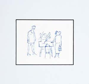 Jan Roede - Kleurenets, Zonder titel (met echtheidscertificaat!) verkocht voor € 50!