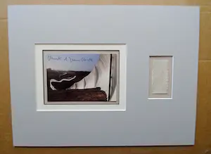 Christo - Collage Project Running Fence 1976 - handgesigneerd inc. stofmonster kopen? Bied vanaf 139!