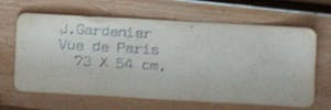 Jaap Gardenier - Olieverf op doek: Stadsgezicht Parijs kopen? Bied vanaf 375!