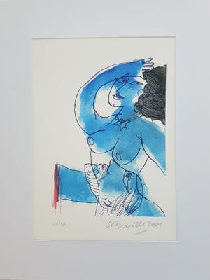 Corneille - Corneille 1922-2010 litho naakt in lijst handgesigneerd,genummerd en gedateerd kopen? Bied vanaf 140!