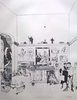 Sipke Huismans - gesigneerde litho verkocht voor € 55!