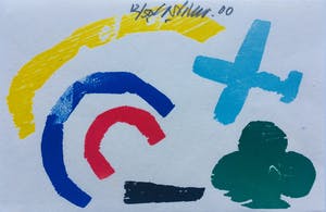 Carel Visser - houtdruk - zonder titel- 2000 - oplage 50 kopen? Bied vanaf 95!