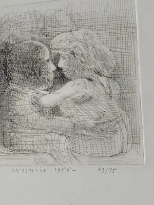 Co Westerik - Ets Het Paar 1966 kopen? Bied vanaf 190!