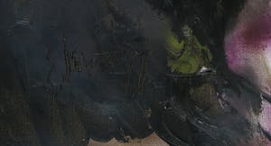 Ger Lataster - Olieverf, impasto en spuitbus op doek, Vrouw met brood - Ingelijst (Groot) kopen? Bied vanaf 1!