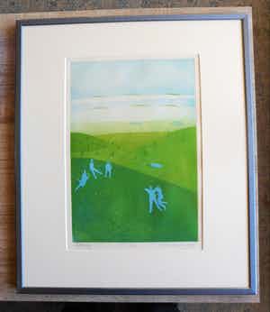 Koosje Wagenaar - Litho, titel, "Yersterday ". verkocht voor € 30!