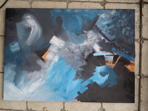 Niet of onleesbaar gesigneerd - Abstract en krachtig. kopen? Bied vanaf 10!