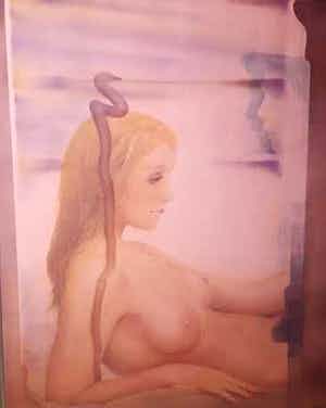 Pol Mara - gemengde techniek op doek, handgesigneerd verkocht voor € 1500!