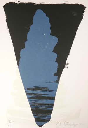 Rob van Koningsbruggen - Zeefdruk, Zonder titel verkocht voor € 40!