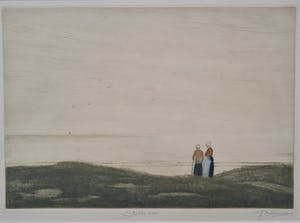Tjeerd Bottema - ets: Stille zee - Katwijk kopen? Bied vanaf 85!