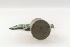 Niet of onleesbaar gesigneerd - Brons, keramiek, steen en hout, Lot van 4 sculpturen kopen? Bied vanaf 10!