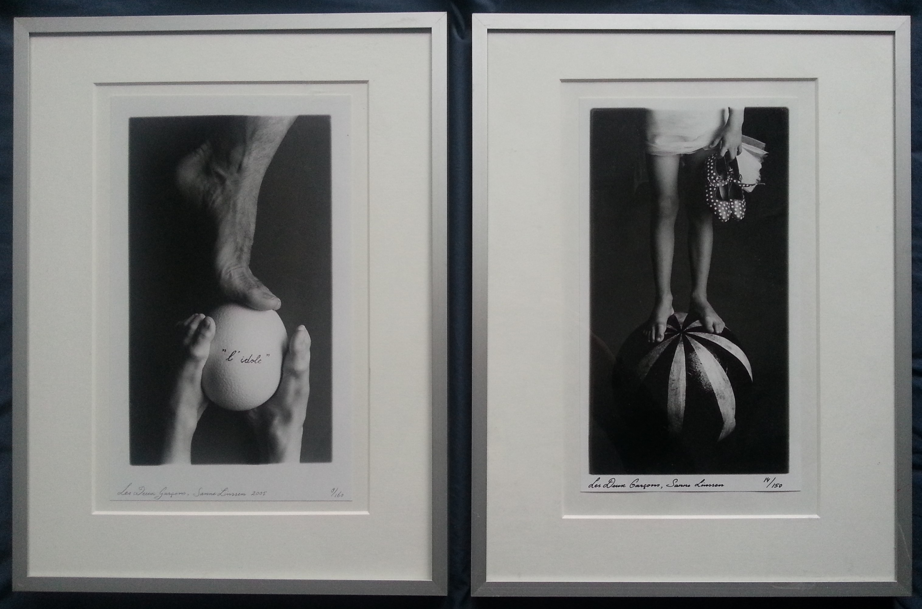 Sanne Linssen - SANNE LINSSEN - Twee Photo's - "Les Deux Garcons" - Handgesigneerd - 2005 verkocht voor € 20!