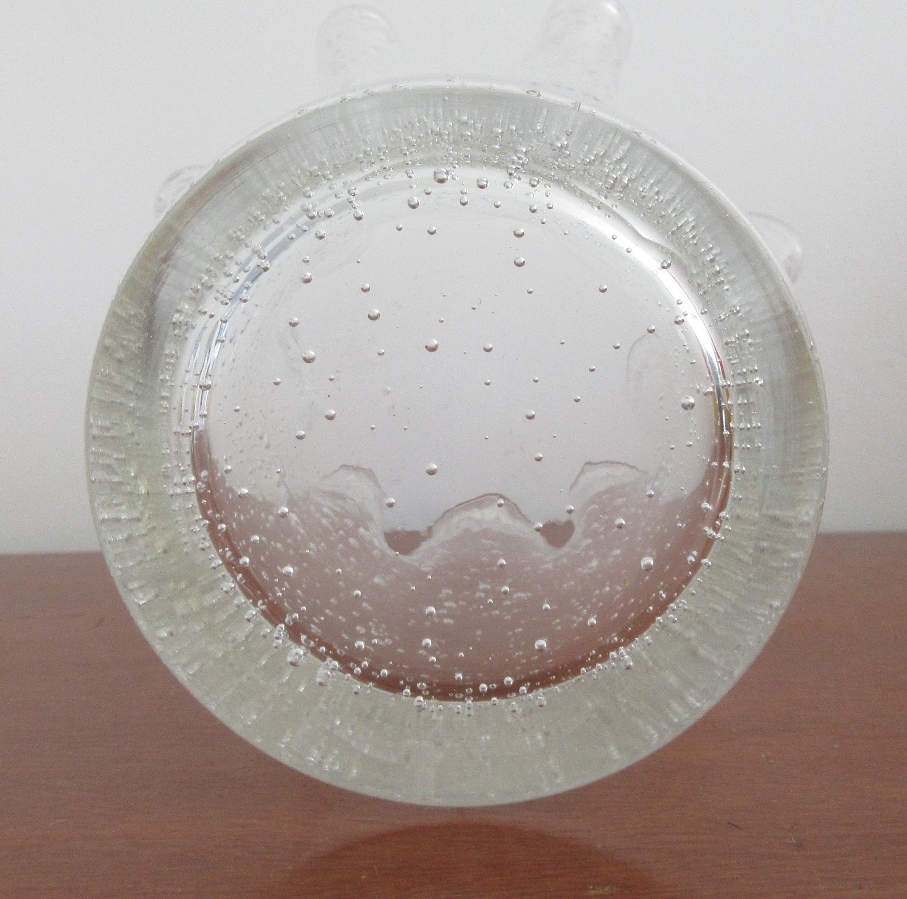 Fidrio - Blank glazen zakdoek vaasje met bubbels kopen? Bied vanaf 7!