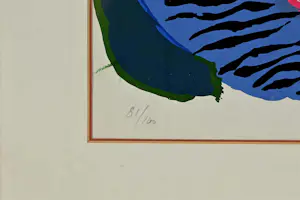 Anton Rooskens - Ingelijste litho: 'Abstract' - 1973 kopen? Bied vanaf 399!